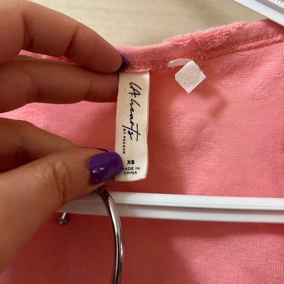 ⚫️ BOGO Pink Floral Women's two piece loungewear sleepwear size xs - Picture 6 of 7